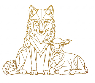 Wolf Lamb Icon The Way
