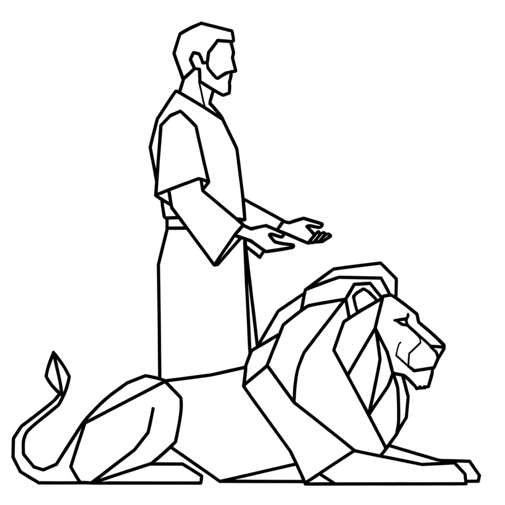 Daniel and Lion Icon The Way